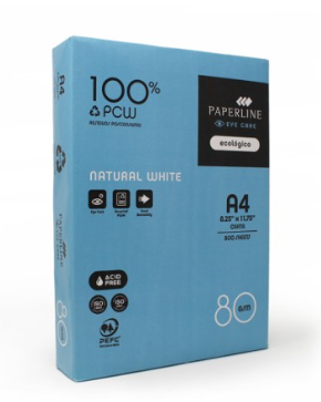 Paperline Eye Care 100% Recycled A4 - Box of 5 Reams