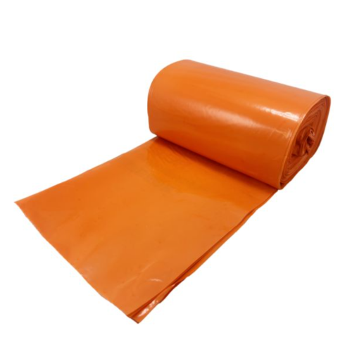 Orange 90L (8KG)  Medium Duty Clinical Waste Sacks on a Roll Pk500 10 x 50.