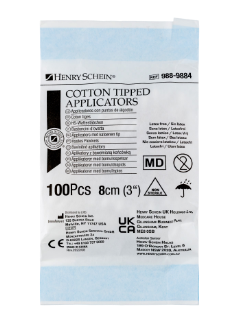 BWE Cotton Tipped Applicator Double-Ended 8cm 100pk