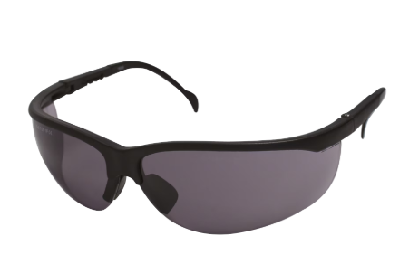 BWE Antifog Black Safety Glasses with Adjustable Sides