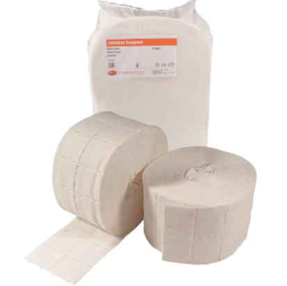BWE Cellulose Compress 12-ply 4x5cm 500 Roll 2pk