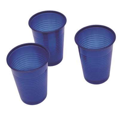 BWE Drinking Cup Blue 200ml 3000pk