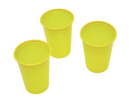 BWE Drinking Cup Yellow 200ml 3000pk