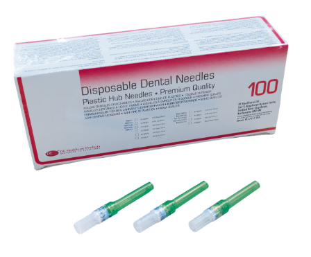 BWE Needles Plastic Hub Disposable 27G Long 100pk