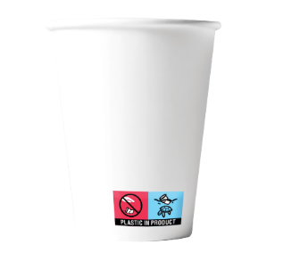 BWE Paper Cups PE 180ml White Recyclable 1000pk