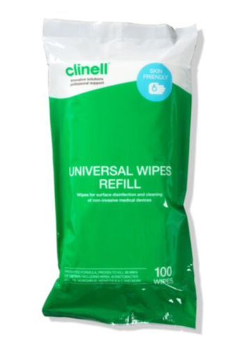 Clinell Universal Wipes x100 Tub Refill