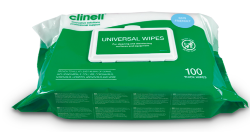 Clinell Universal Wipes Heavy Duty 100 x6