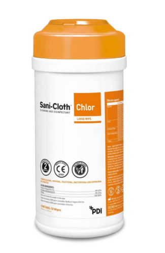Sani Cloth Chlor Canister x50 Wipes