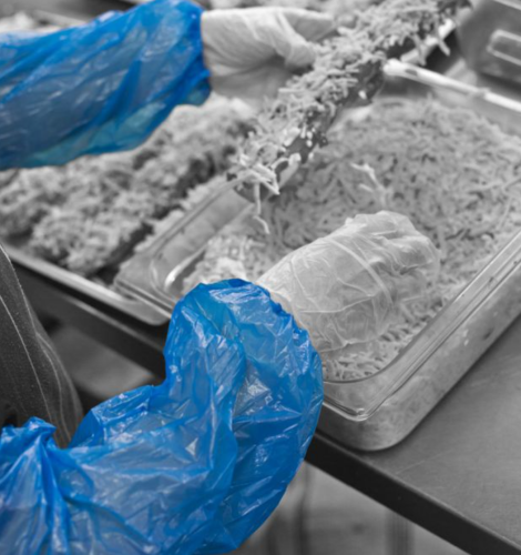 Shield Polythene Oversleeves One Size Blue Pk2000