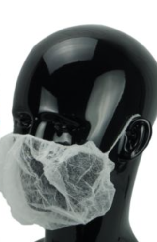 Shield Non Woven Beard Masks One Size White Pk1000