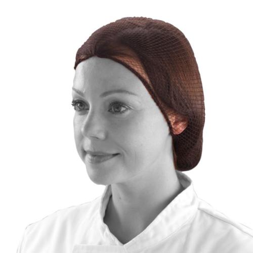 Shield Retainer Hairnets One Size Brown Case 432