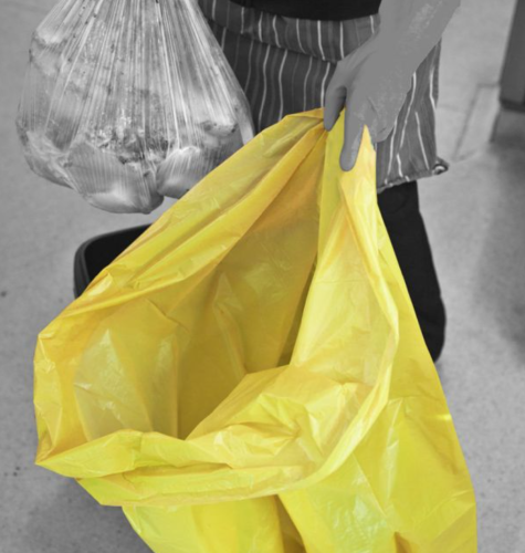 Yellow 90L Medium Duty Refuse Sacks Flat Packed Pk200