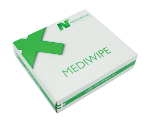 Mediwipe 2ply Medical Tissue Wipes - Case of 72