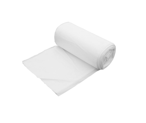 White Heavy Duty Pedal Bin Liners 10 Litres On a Roll  279/430 x 457mm (11/17 x 18") - 20 x 50 White Pk1000