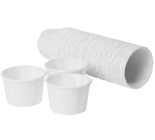 Caretex Wax Paper Medicine Pot  Pk250