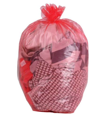 Red 45L Soluble Strip Laundry Sacks (45L) Pk200 (4 X 50)