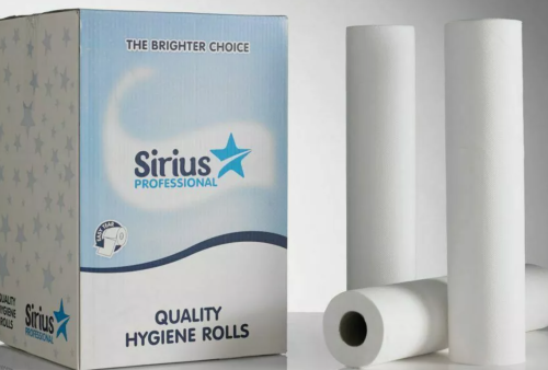 Sirius 2ply White Couch Roll 40m x 500mm Packed 9