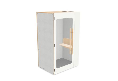 Hide Booth H1+ - Private Acoustic Phone Booth with Shelf | Customizable Options