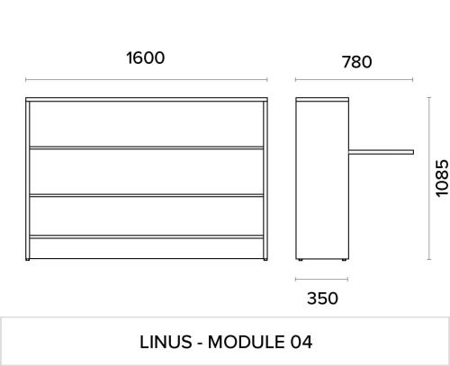 WU-LN-4, Front Panel Colour: WH, Wood Finish: UO,