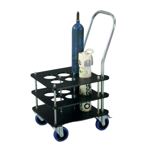 Multi-Cylinder Transport Trolley for 6 x 100mm Diameter Bottles | 80kg Capacity