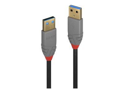 Lindy Anthra Line 3m USB 3.0 Type-A Male to Type-A Male Cable - Black (36753)