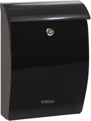 ARREGUI Heavy Duty Plastic Mailbox Letter Box Black – Medium A4 & Magazine Capacity Weatherproof Wall Mounted