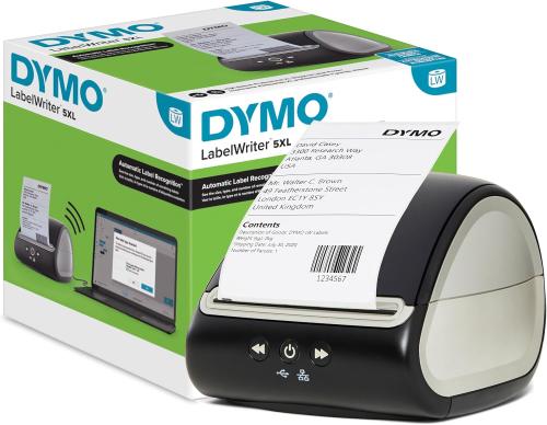 DYMO LabelWriter 5XL Shipping Label Printer Large & XL Shipping Labels – Thermal Label Maker for Ecommerce, Online Sellers & Parcel Dispatch, UK 3-Pin Plug