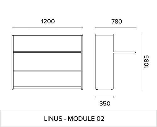 WU-LN-2, Front Panel Colour: WH, Wood Finish: UO,