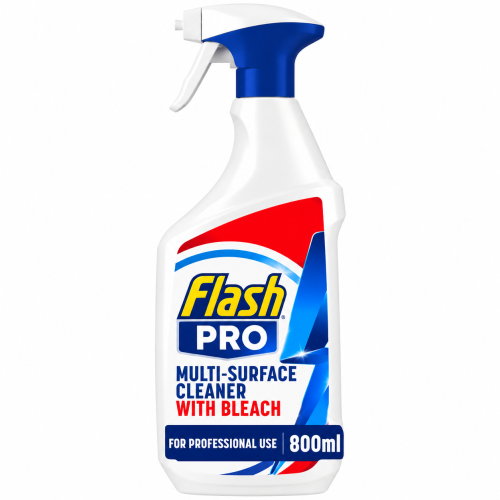 Flash Pro Multi-Surface Cleaner with Bleach 800ml – Professional Multi-Purpose Spray Cleaner
