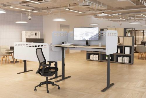 Back screen: KLS/12MM/DESK-P2/1200, Side screens: