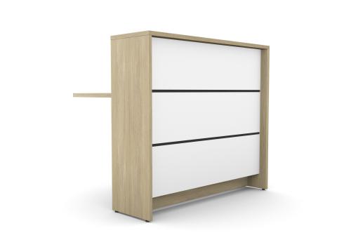 WU-LN-2, Front Panel Colour: WH, Wood Finish: UO,