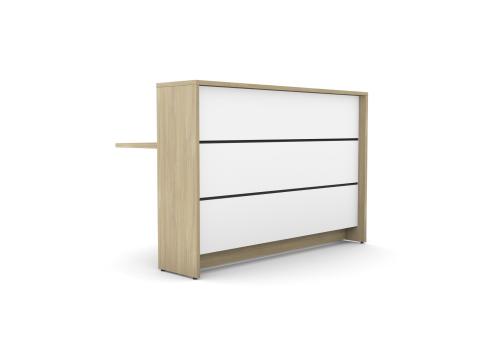 WU-LN-4, Front Panel Colour: WH, Wood Finish: UO,