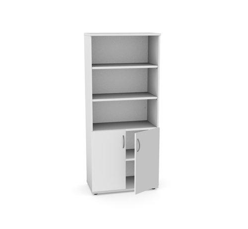 Kito 1850mm Part Open Storoge, 18mm panel  2 Closed, 3 Open White