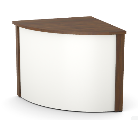 Ashford Reception Front Office Corner Metal Desk | Bespoke Wood and Metal Finishes