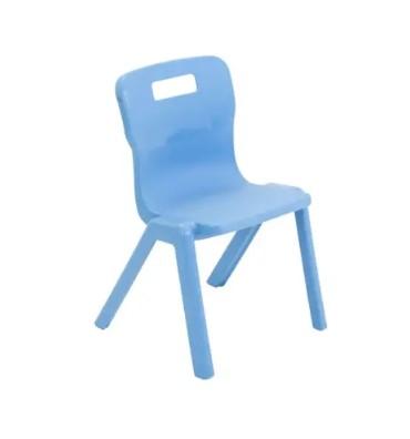Titan One Piece Classroom Chair 363x343x563mm Sky Blue (Pack of 30) - Size 2
