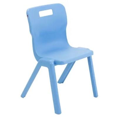 Titan One Piece Classroom Chair 480x486x799mm Sky Blue - Size 5
