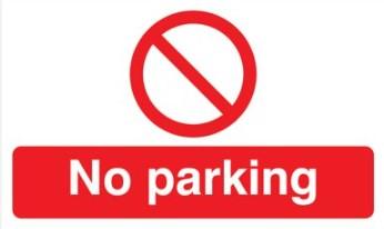 No Parking Cut Labels