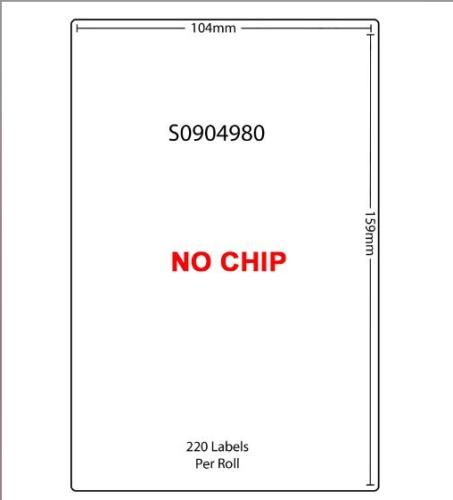 Compatible DYMO S0904980 Extra Large Shipping Labels 104 x 159mm – 220 Labels, No Chip, for LabelWriter 4XL