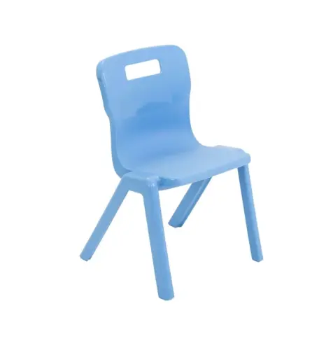 Titan One Piece Classroom Chair 363x343x563mm Sky Blue - Size 2