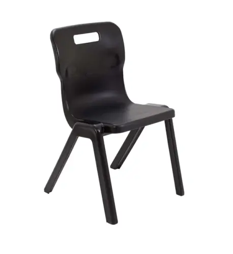 Titan One Piece Classroom Chair 480x486x799mm Black (Pack of 10) - Size 5