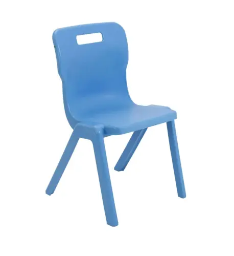 Titan One Piece Classroom Chair 480x486x799mm Slye Blue (Pack of 30) - Size 5