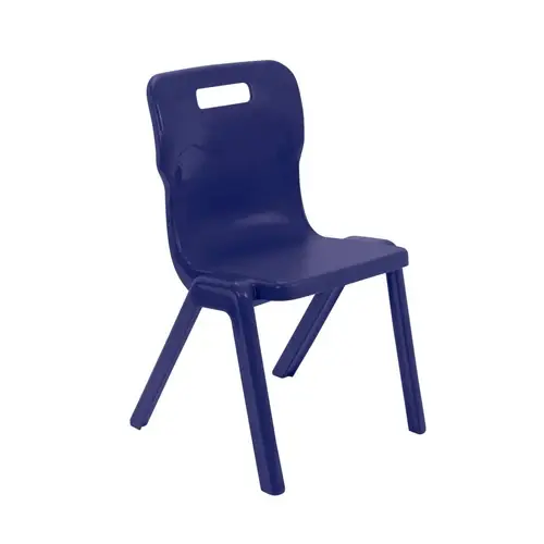 Titan One Piece Classroom Chair 480x486x799mm Midnight Blue (Pack of 10) - Size 5