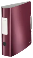 Leitz 180° Active Style Light Polyfoam Lever Arch File 80mm A4 Garnet Red Pack of 5 11080028