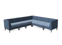 CARA Modular Seating System with Backrest, Armrest and Upholstered Seaters