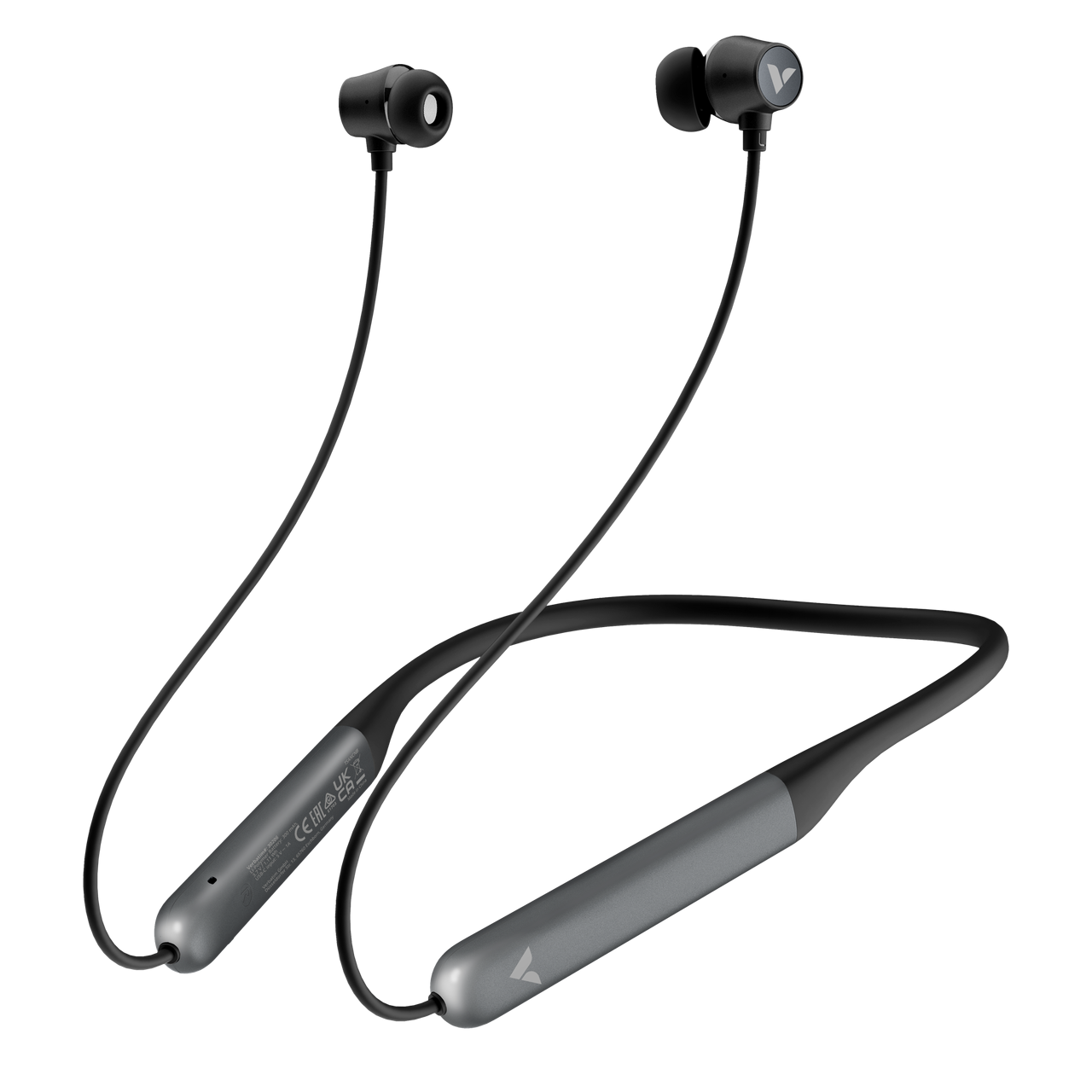 Verbatim TruSound ANC Neckband Earbuds Black - Wireless Noise Cancelling Earphones
