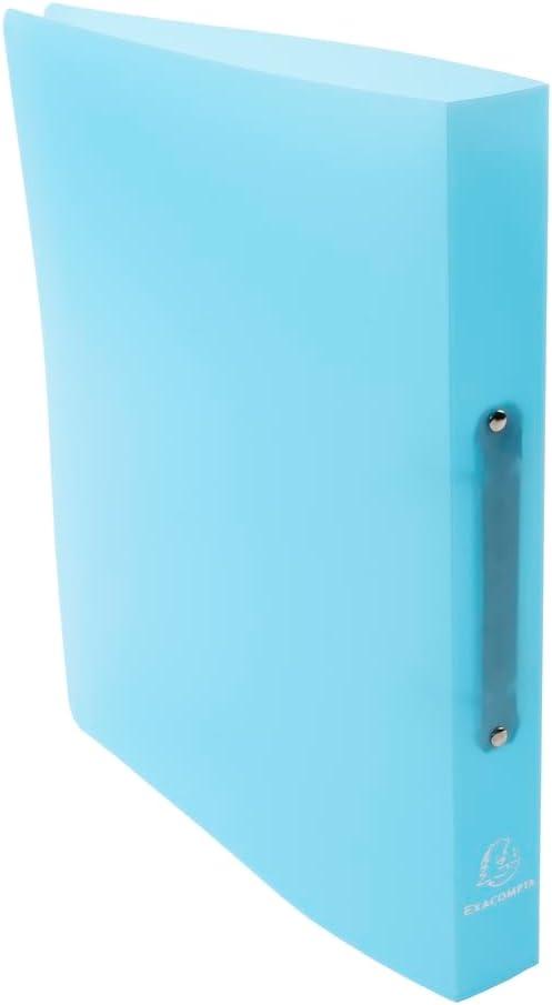 Exacompta Ref 54972E Semi-Rigid PP (Polypropylene) Pastel Blue Chromaline A4 Ring