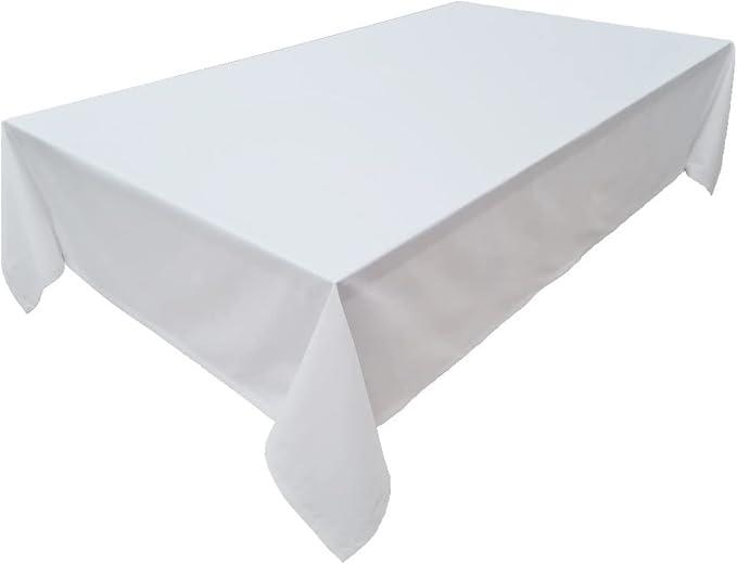 ValueX Tablecloth, Table Linen Made from 100% Cotton, Concept Collection, Tablecloth - 150 x 260 cm, White