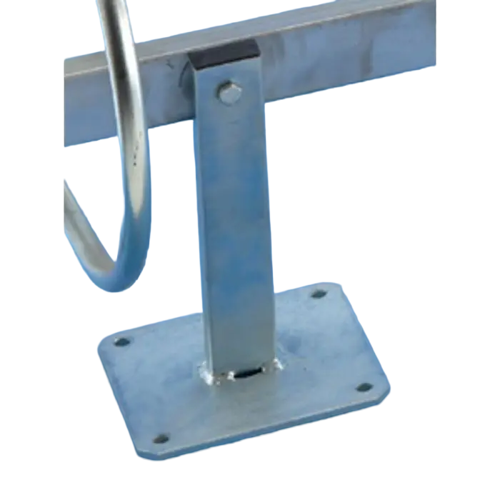 Galvanized Steel Mounting Feet | Pair for Wall/Floor Cycle Racks