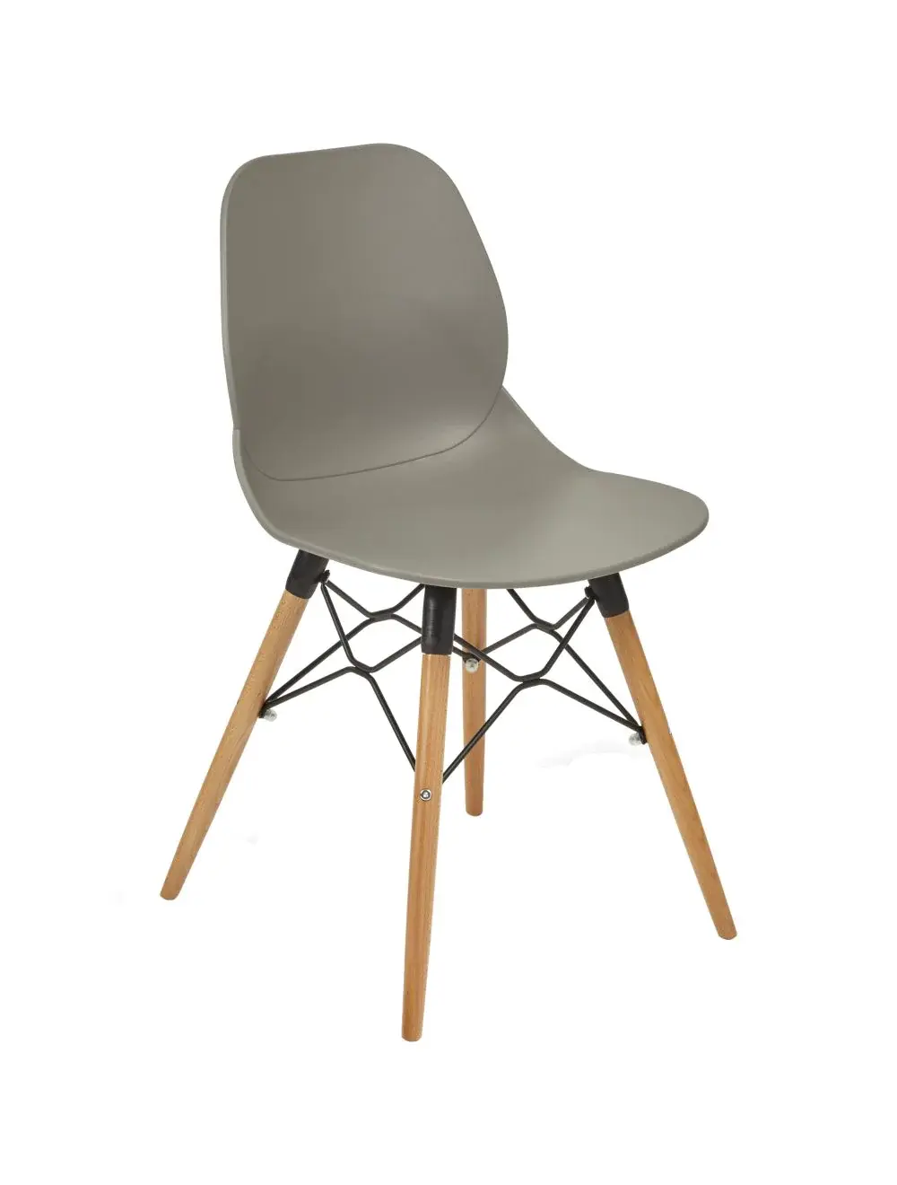 Shoreditch Side Chair - K Frame (Beech) Grey/Nat Beech