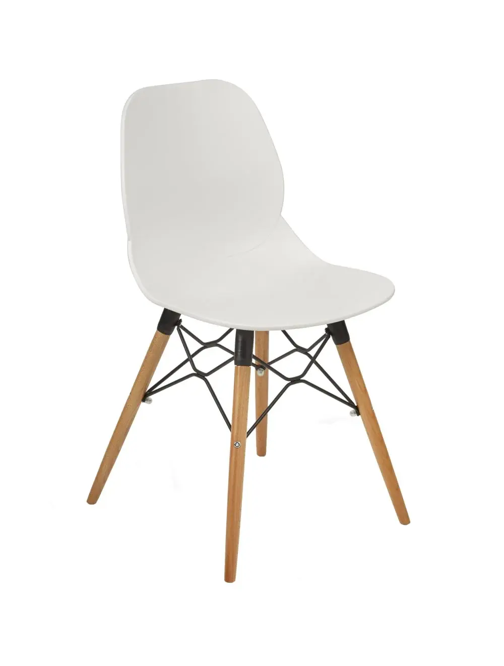 Shoreditch Side Chair - K Frame (Beech) White/Nat Beech